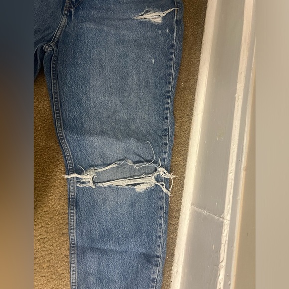 Zara distressed mom baggy high waisted jeans - Picture 7 of 8